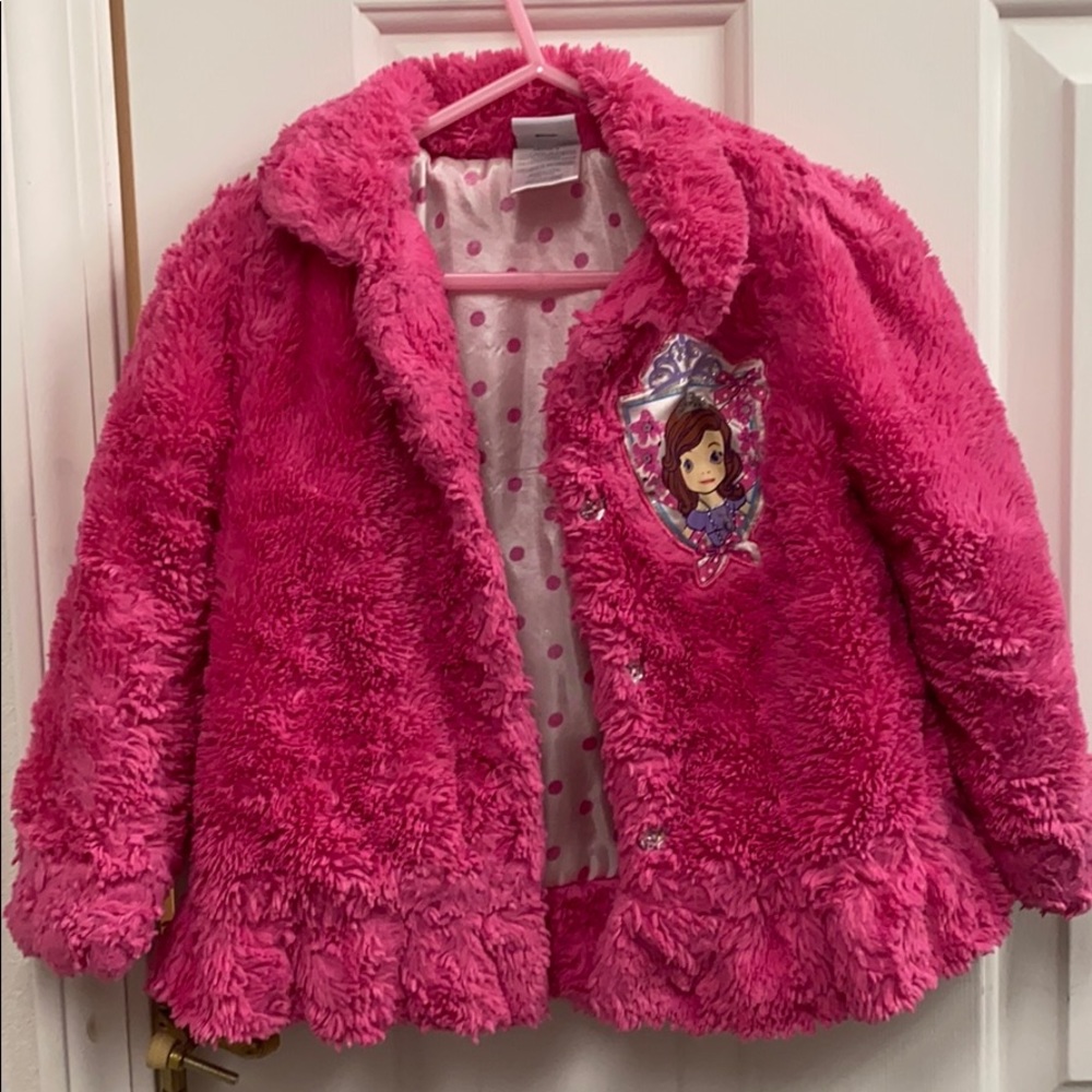 Sofia the First Faux Furry Jacket